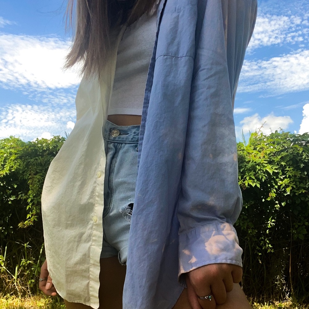 Bleach dyed flannel from Polo by Ralph Lauren